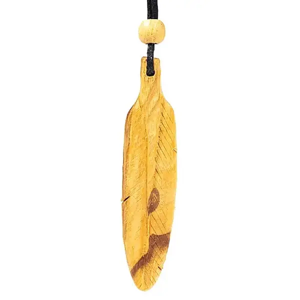 Palo Santo Halzkette Feder