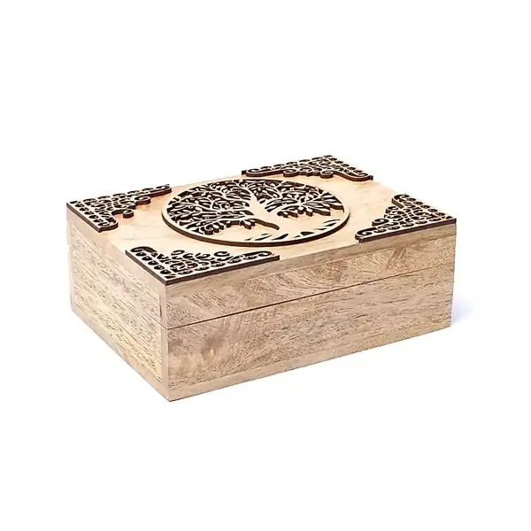 Tarot-Box Lebensbaum Mangoholz - weitere Variante