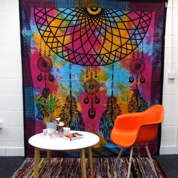 Tagesdecke oder Wandbehang „Traumfänger“
