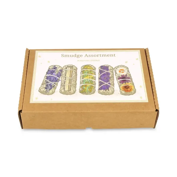 Weißer Salbei & gemischtes Kräuter-Smudge-Set, 5 Stück