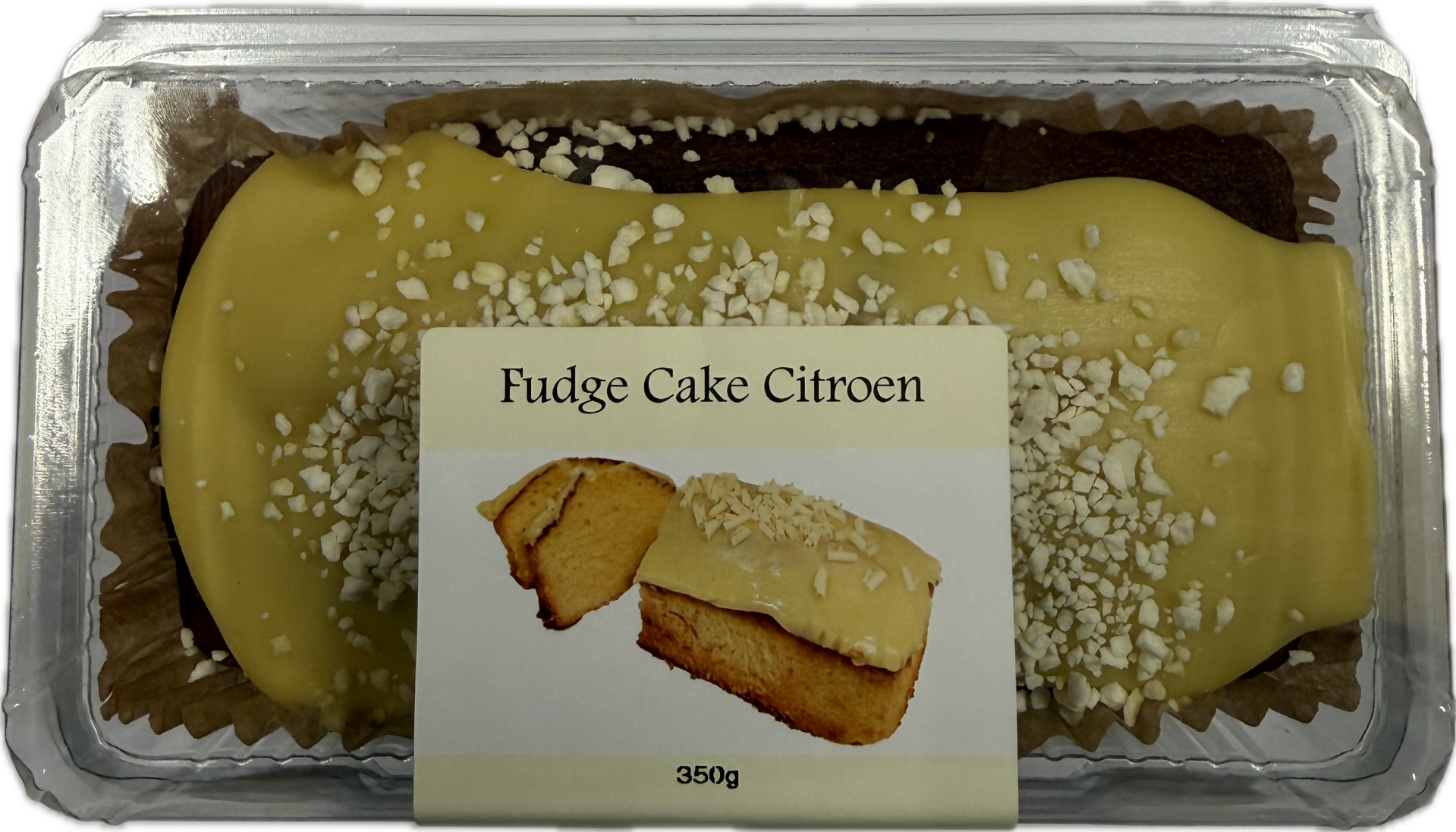 Goudeliers Banket Fudge Cake Lemon