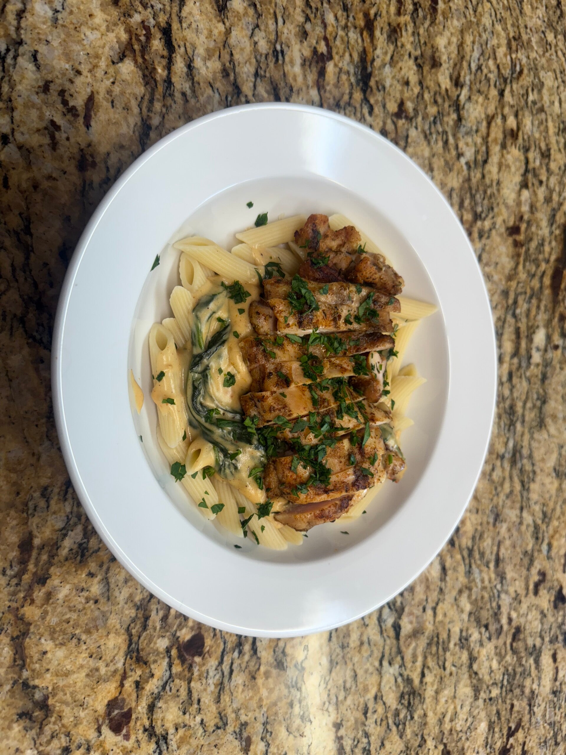 Tuscan Pasta and Garlic Herb Chicken