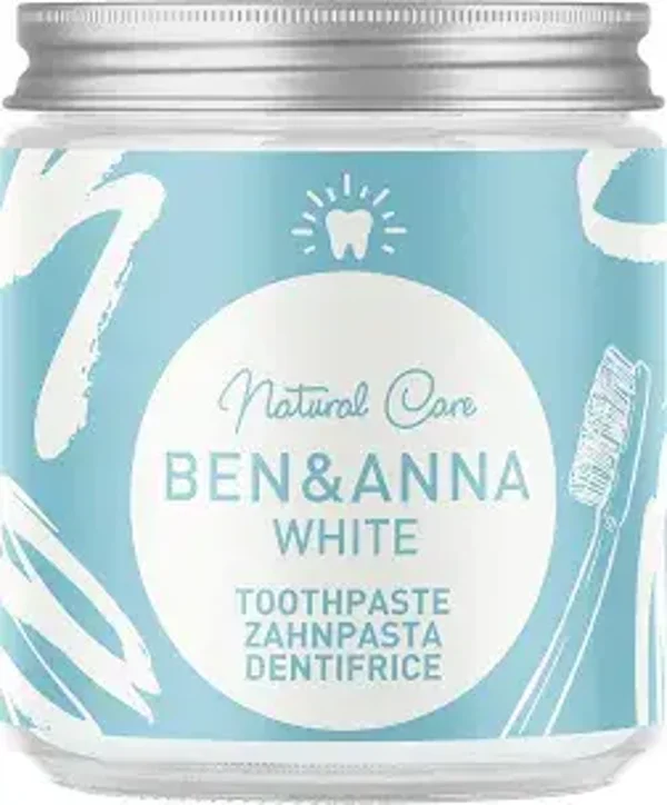 Tandpasta White glazen potje