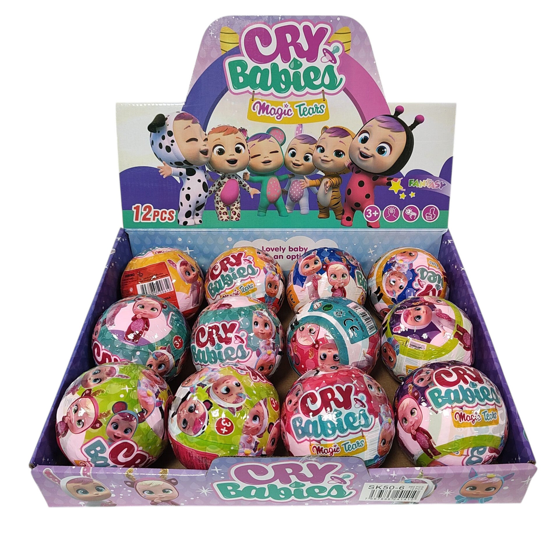 Cry Babies-leksaker i en boll