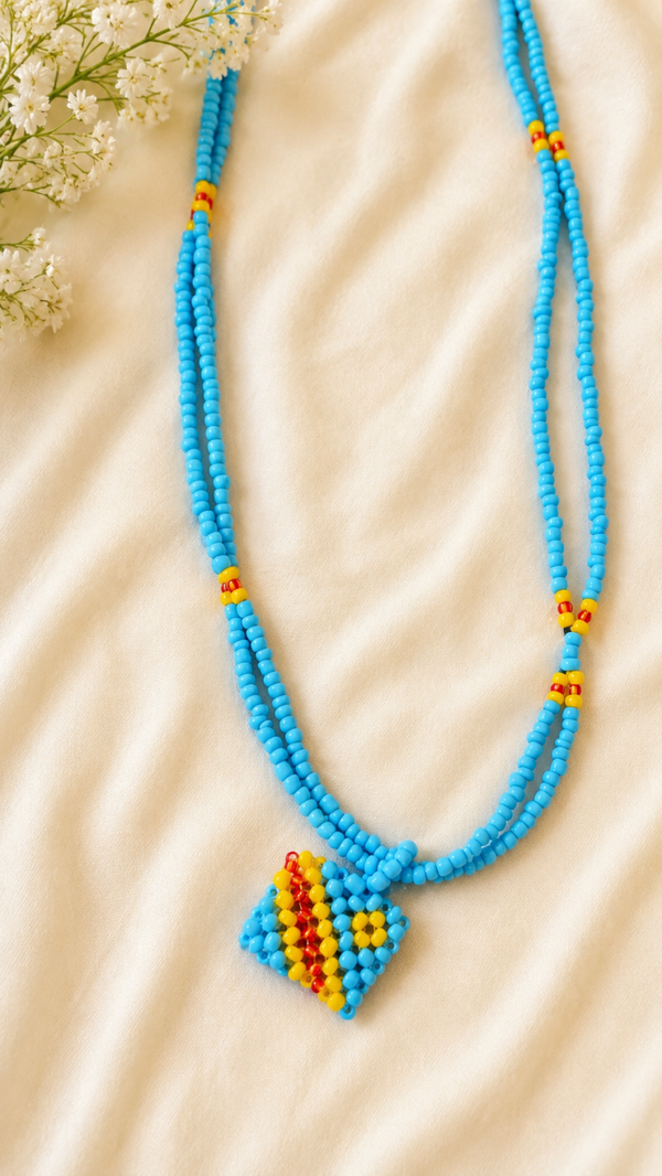 Congolese Flag Beaded Necklace