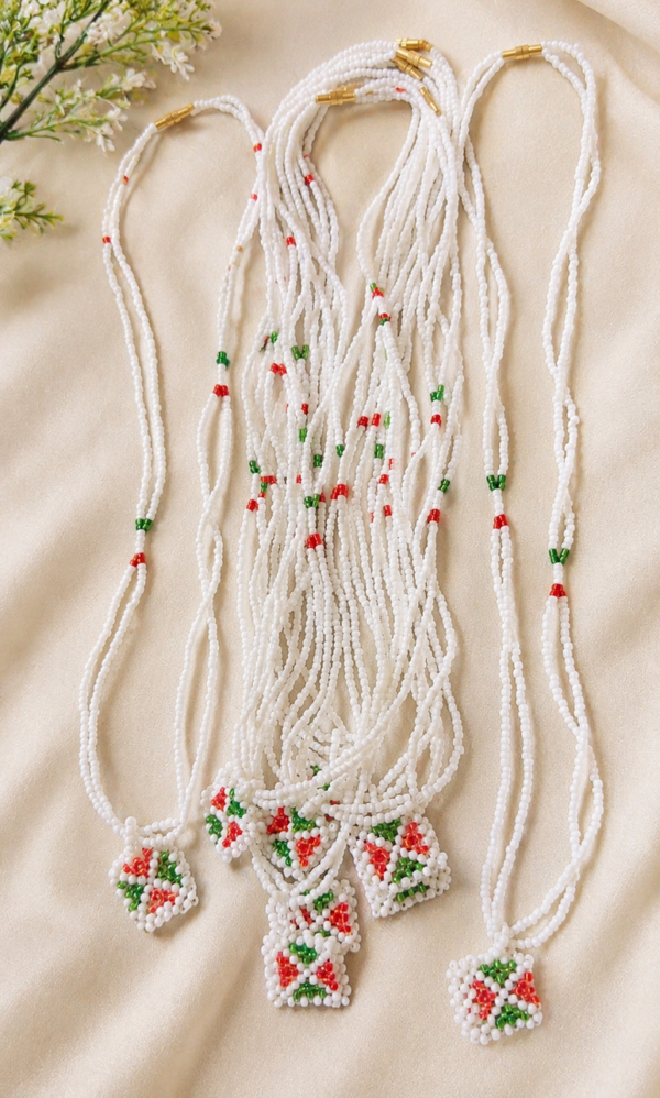 Traditional Beaded Pendant Necklace