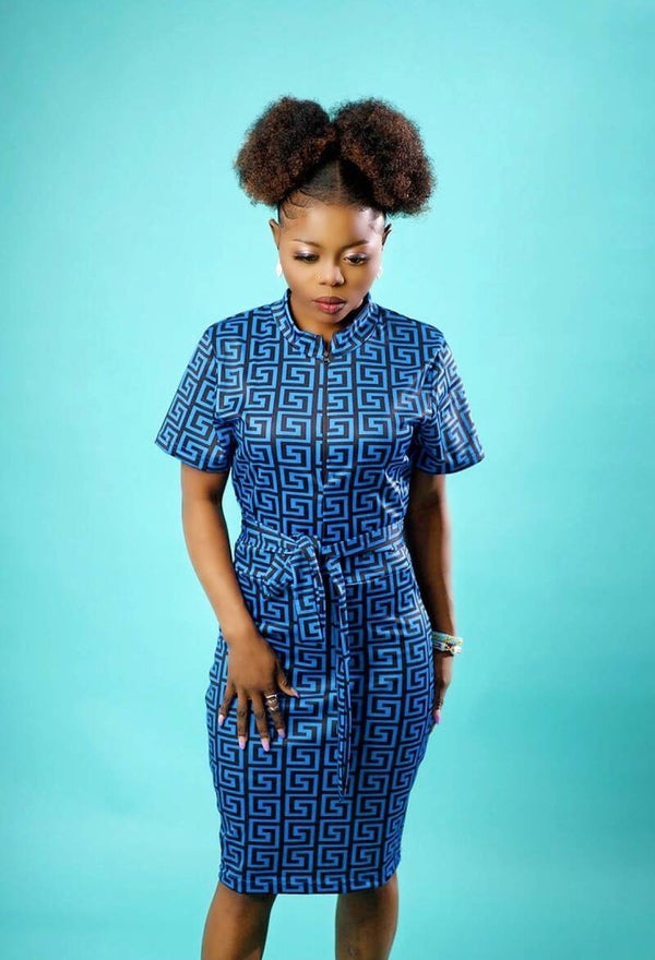 Geometric Midi Dress