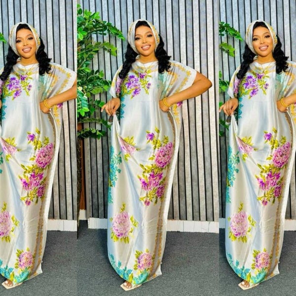 Floral Elegance Kaftan Dress