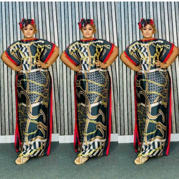 Royal Chain Print Kaftan Dress