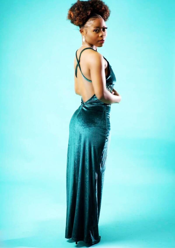 Cross back dress