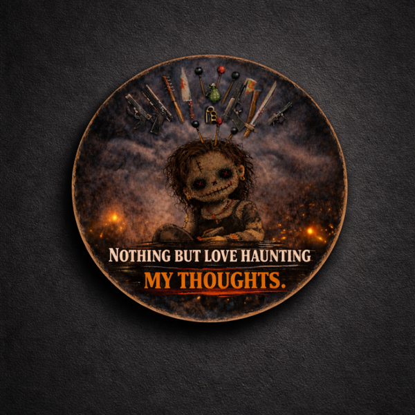 DVO Button Nothing But Love Haunting My Thoughts