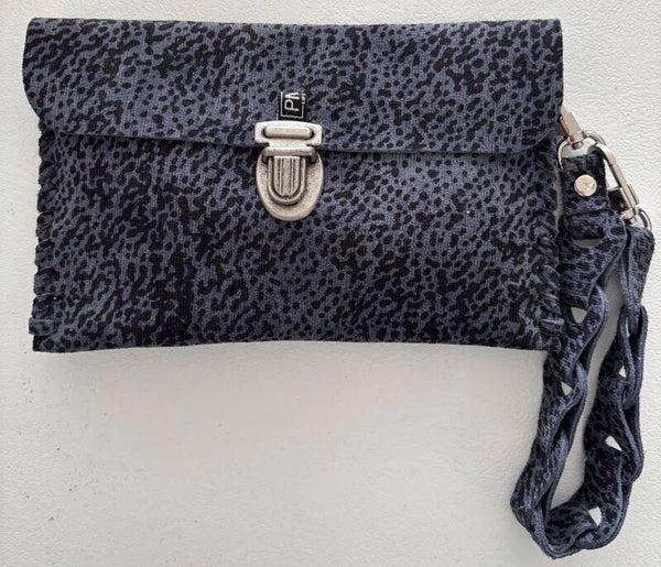Clutch - Portemonnee - Blauw - Print -