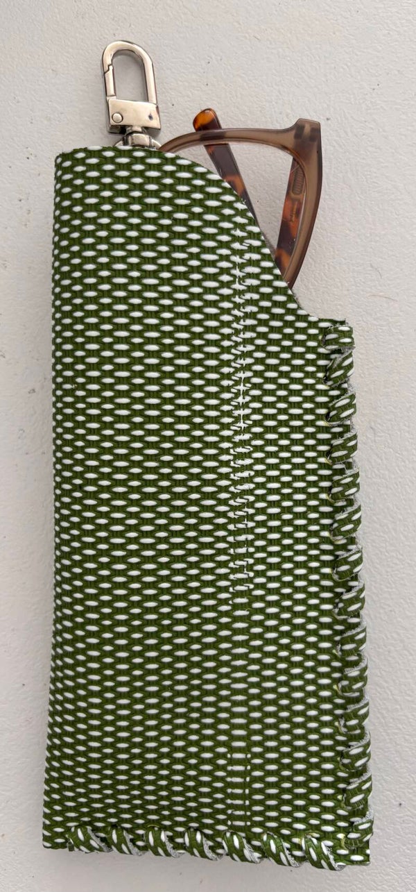Brillenhoes - Groen - Print -