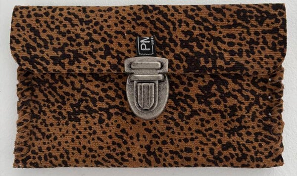 Portemonnee - Cognac - print -