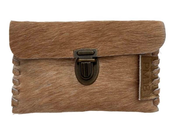 Portemonnee - Leer - Koeienhuid - Cognac -