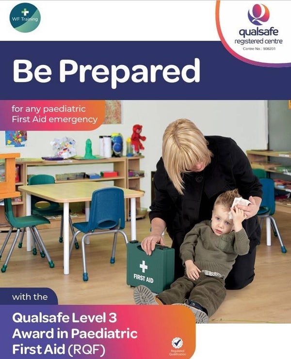 Paediatric First Aid (Blended Learning) - 6 hours E-learning + 6 hours Face to Face training - At your venue (Up to 12 people)