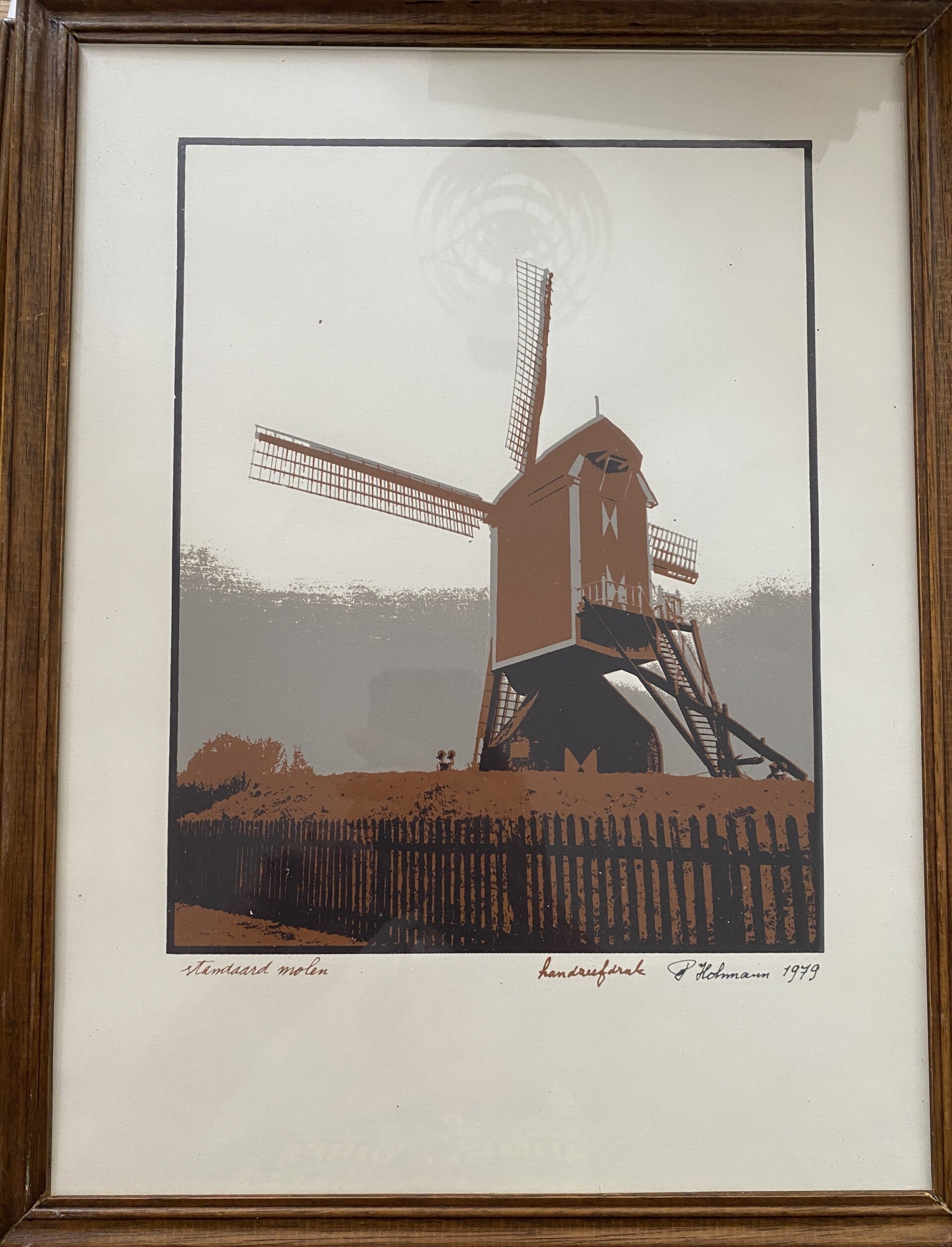 Handzeefdruk door Piet Hohmann