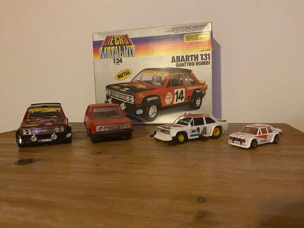 Set van Fiat/Abarth 131 miniaturen