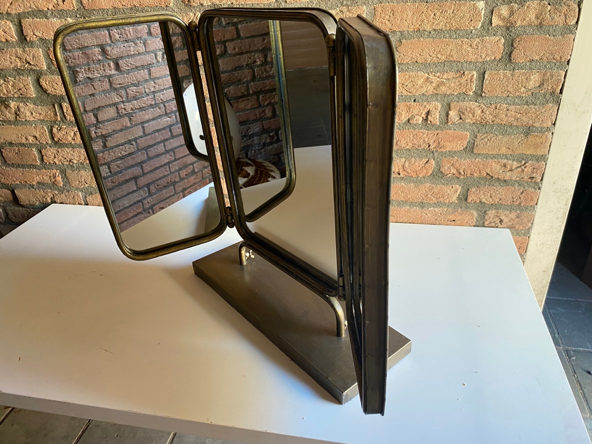 BePureHome Anonymous Klapspiegel Metaal Antique Brass