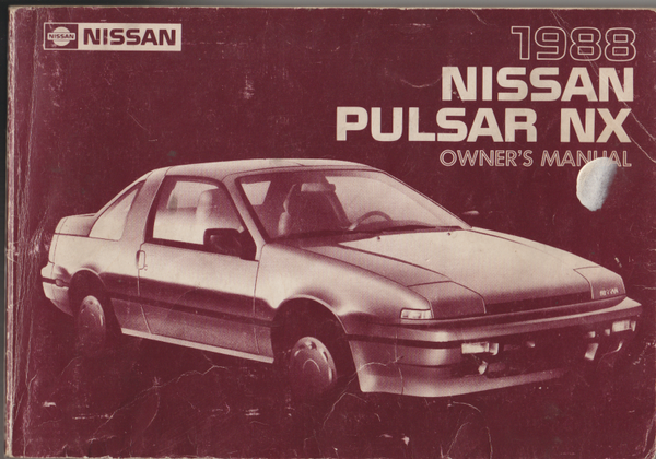 Instructieboekje Nissan Pilsar NX (owners manual)
