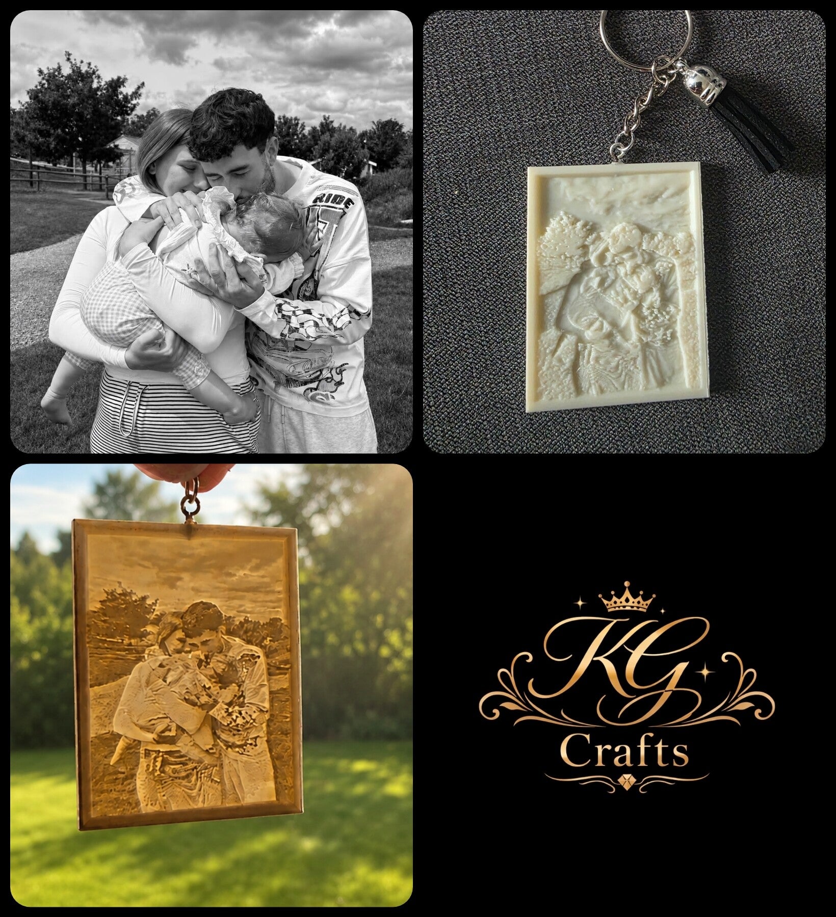 Lithophane Keyring