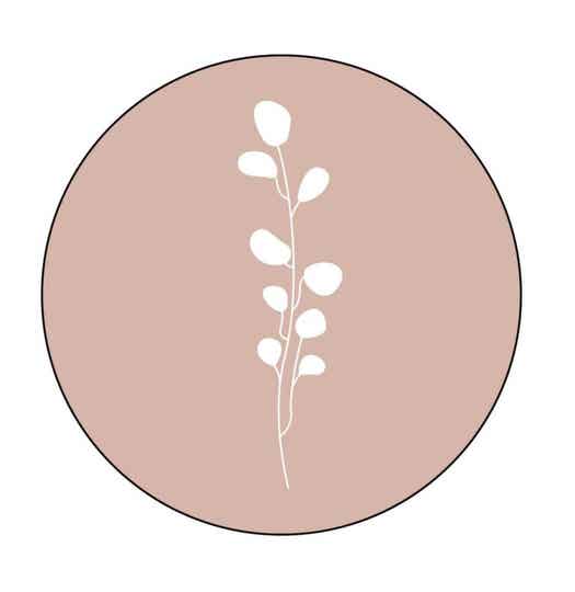 Forex Onderzetter 'Leafs' Oud Roze