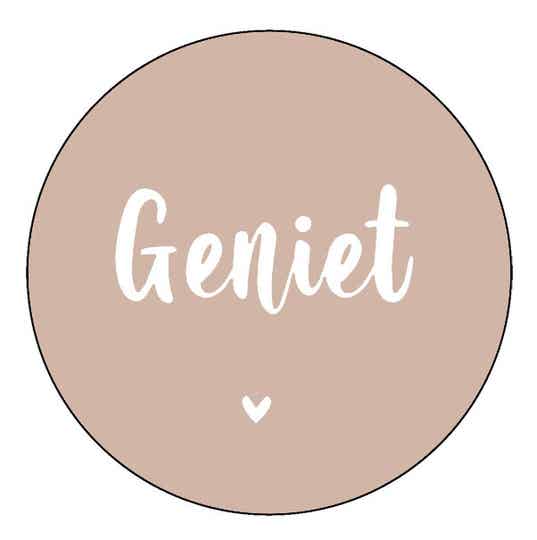 Forex Onderzetter 'Geniet' Roze