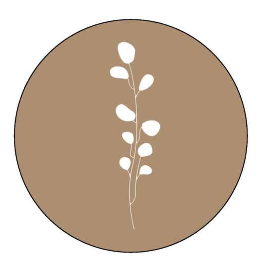 Forex Onderzetter 'Leafs' Khaki