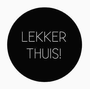Forex Onderzetter 'Lekker Thuis' Zwart