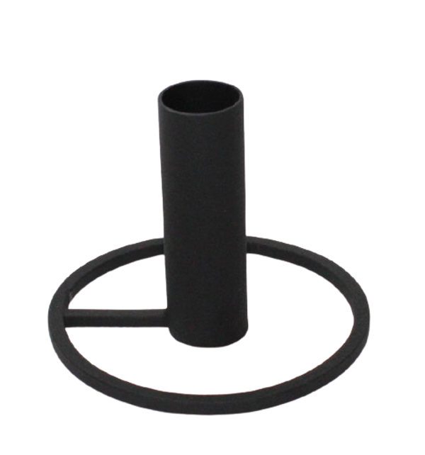 Kandelaar Dani Branded By 8 cm hoog | Zwart