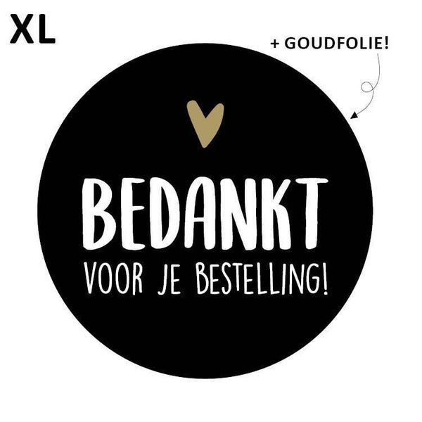 Kadosticker of sluitzegel 'Bedankt voor je bestelling' | 65mm