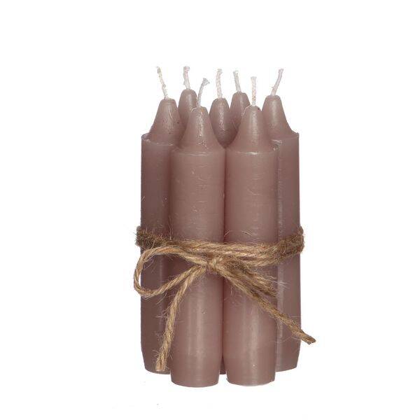 Kaarsen 11cm Mauve | Setje van 7 stuks