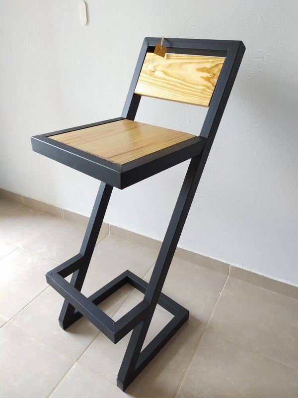 Chaise de bar industrielle design 2.0