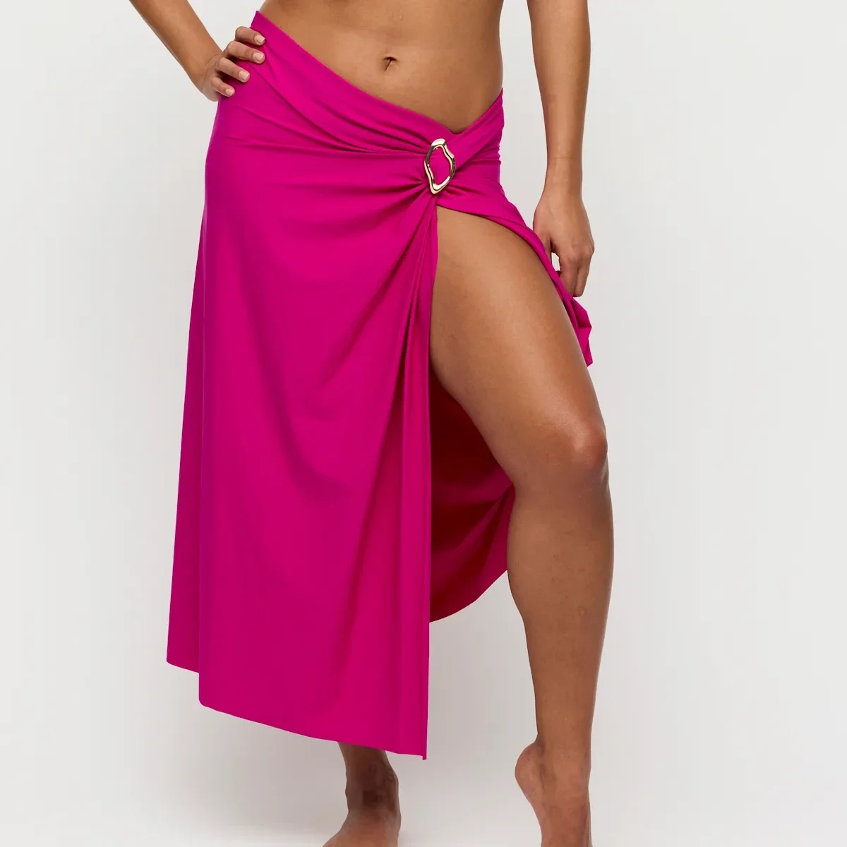 Prima Donna Swim  rok met slit Uvita deep magenta
