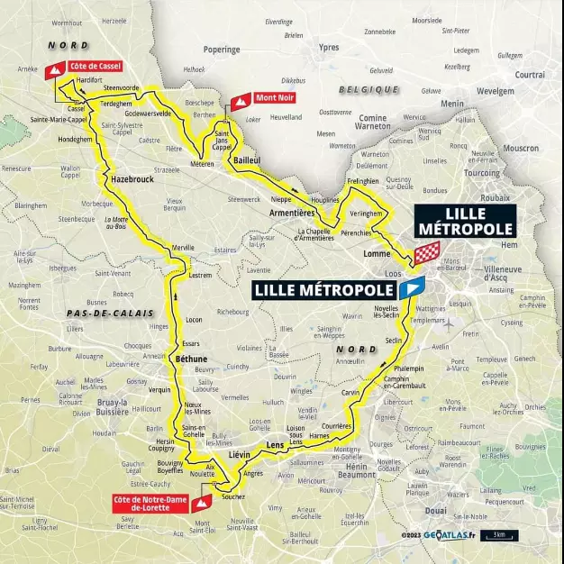 Tour 2025 vanuit Heuvelland / Sportief Fietsen FIETSEN IN HEUVELLAND