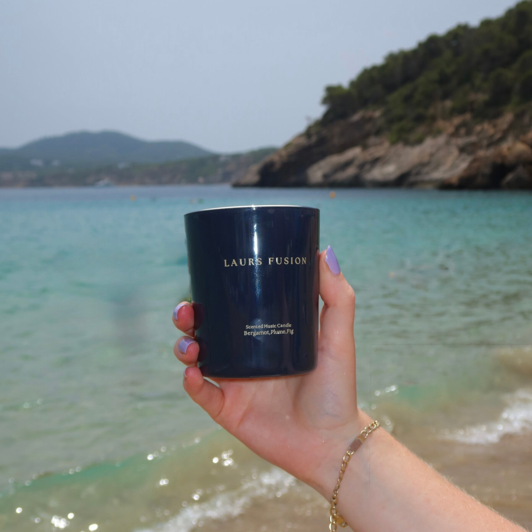 Scented Music Candle - Ocean Noir