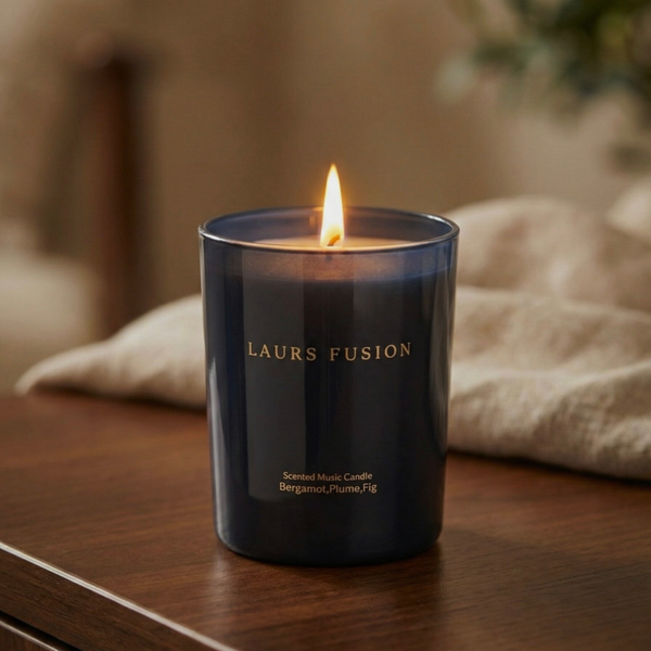 Scented Music Candle - Ocean Noir