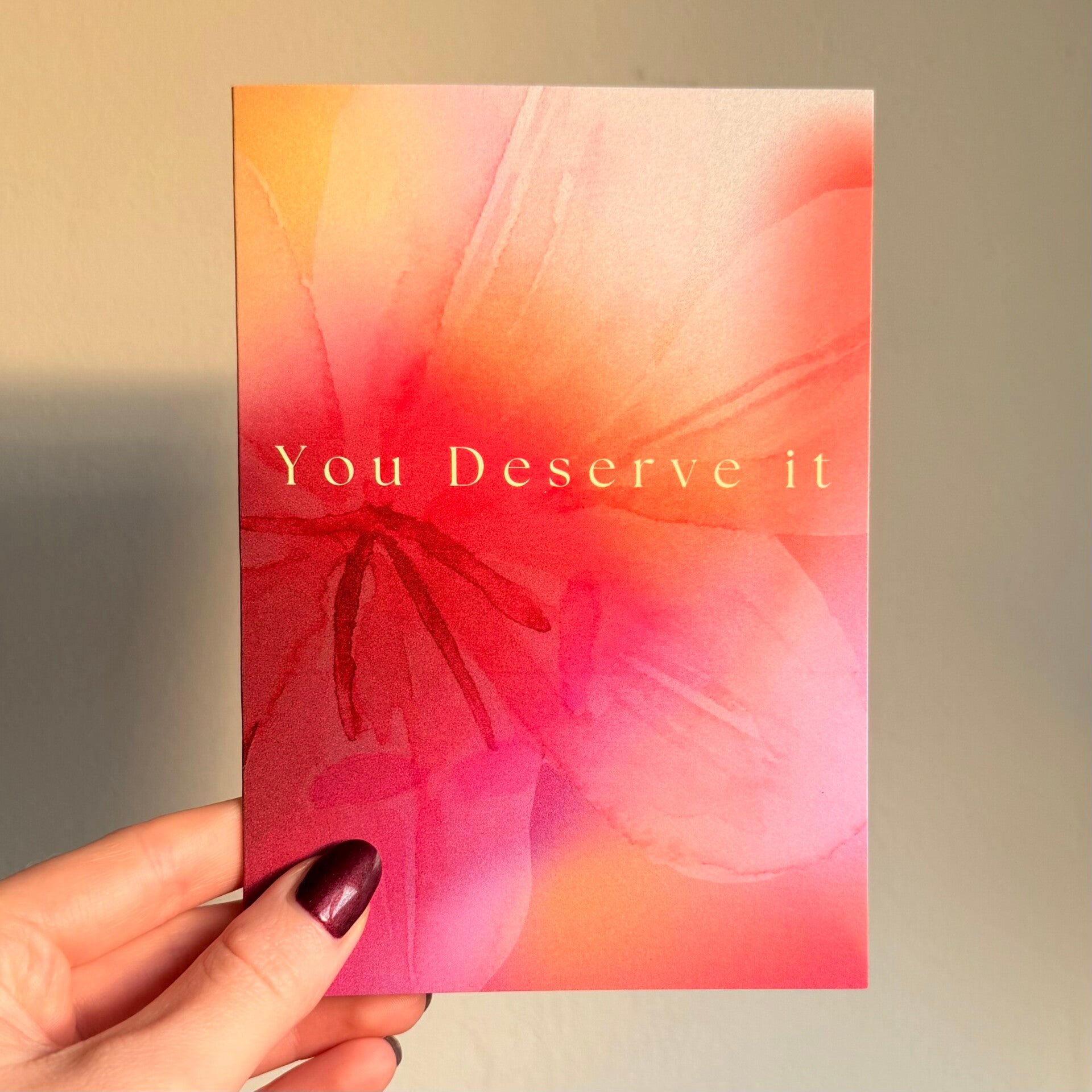 You Deserve it - Card