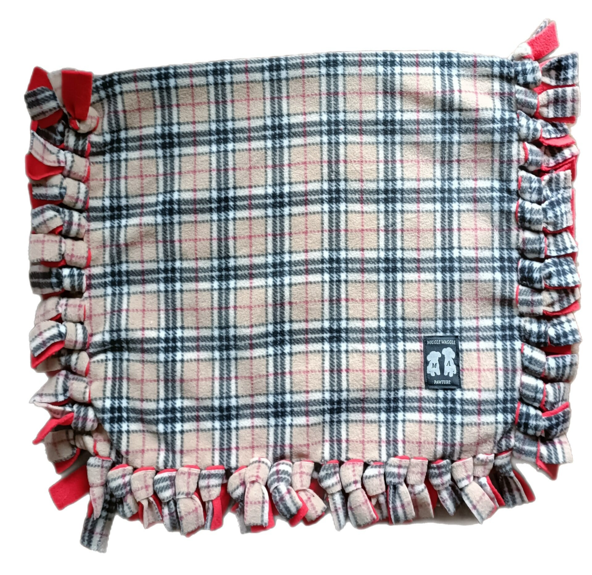 Polar Fleece Tie Edge Reversible Blanket