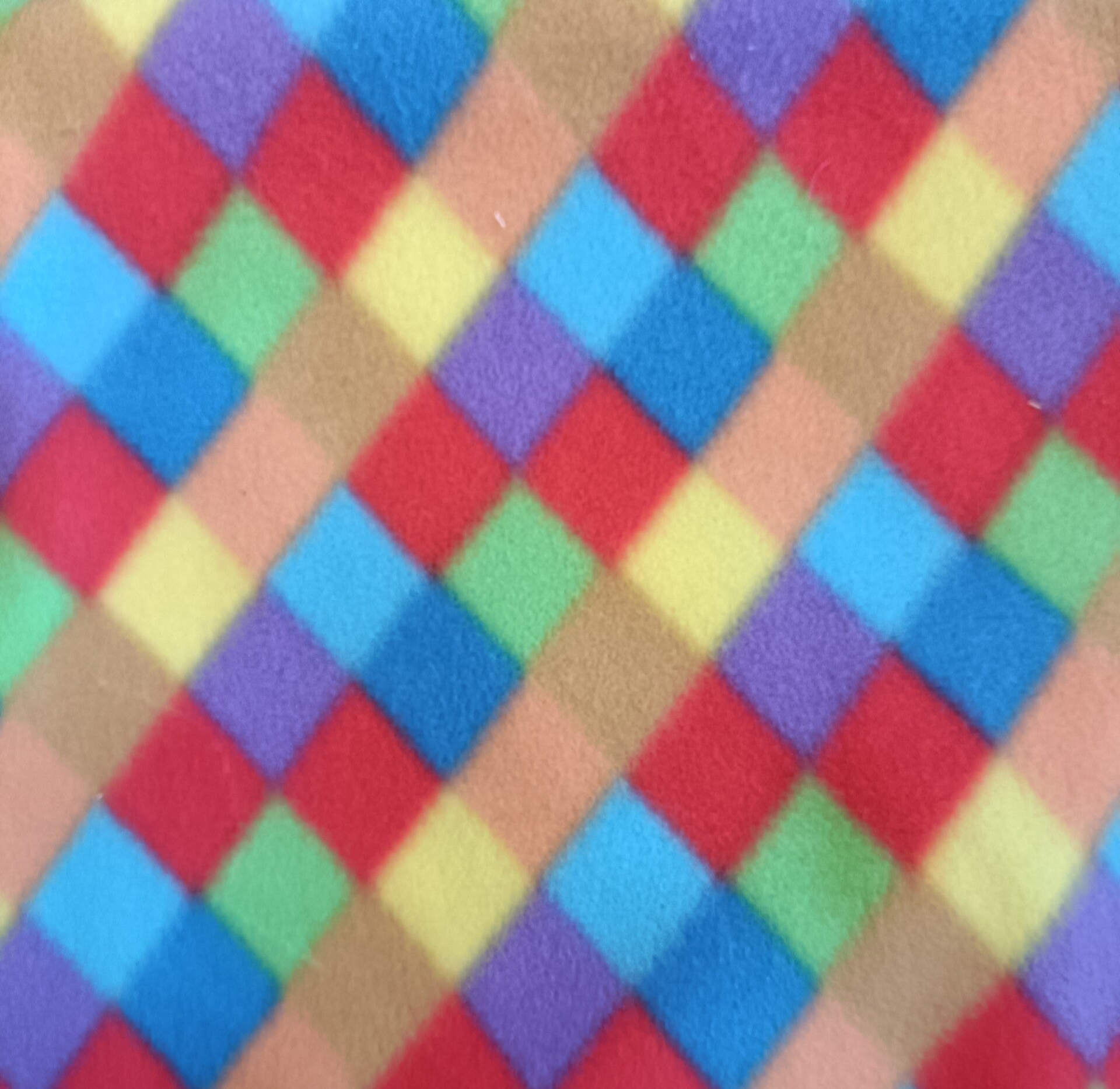 Harlequin Multi Satin Lined Polar Fleece Dog Coat