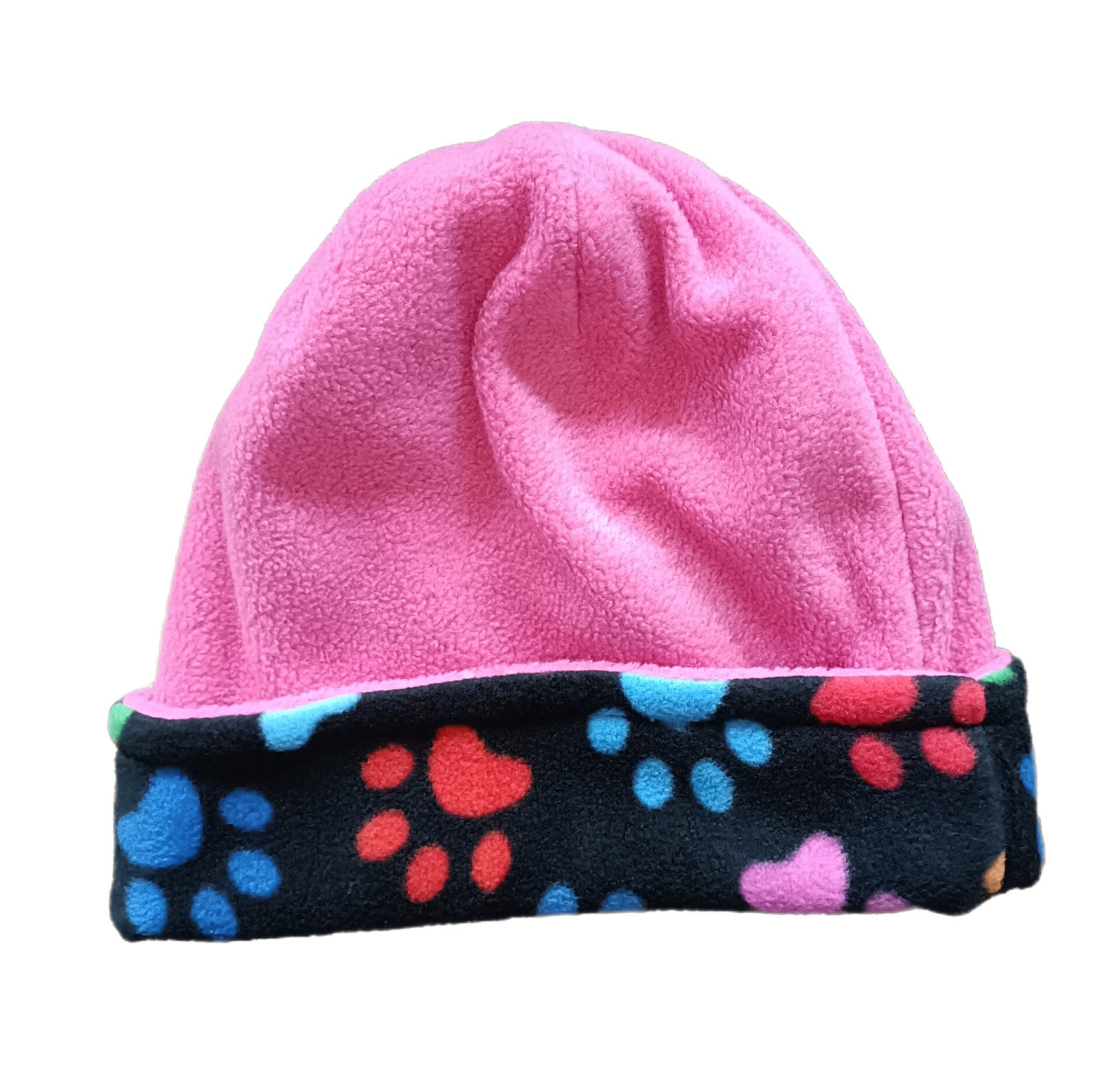 Pawrents Paws Polar Fleece Reversible Hat