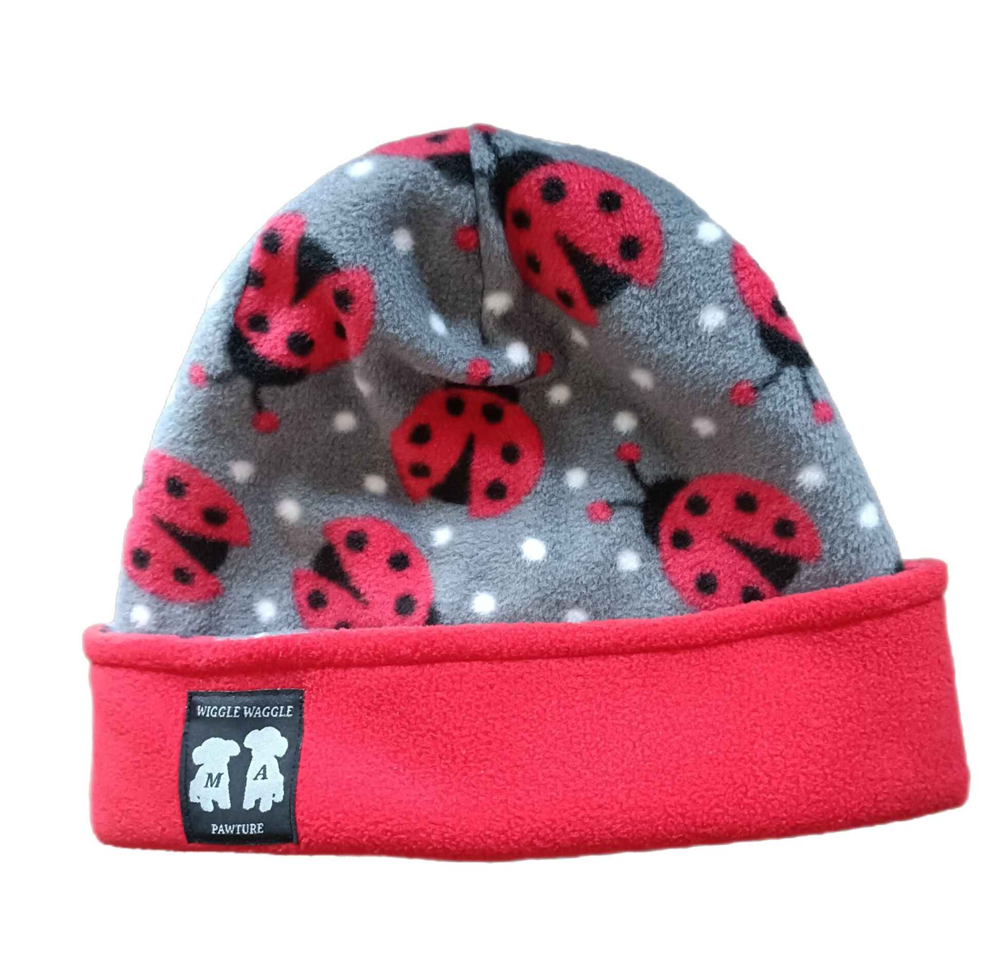 Pawrents Ladybird Polar Fleece Reversible Hat