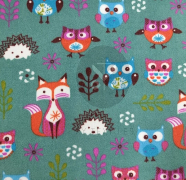 Woodland Polar Fleece Reversible Dog Coat