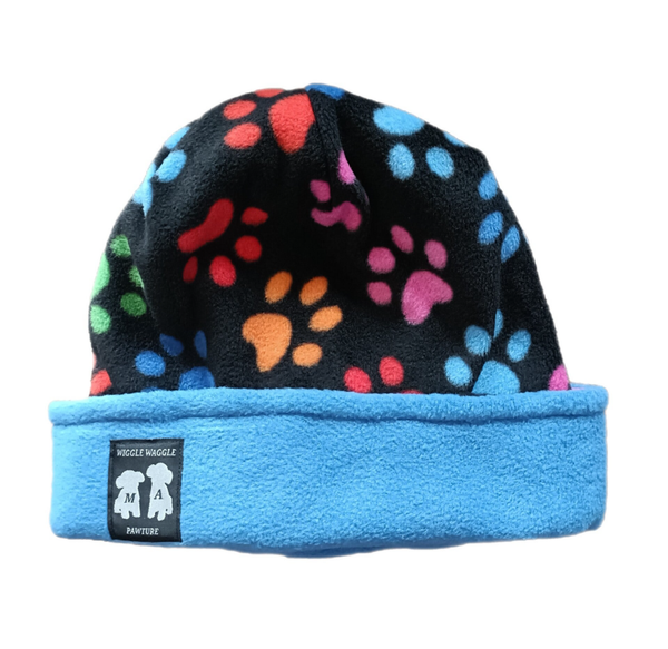 Pawrents Paws Polar Fleece Reversible Hat