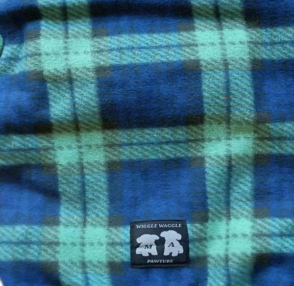 Tartan Satin Lined Polar Fleece Dog Coat