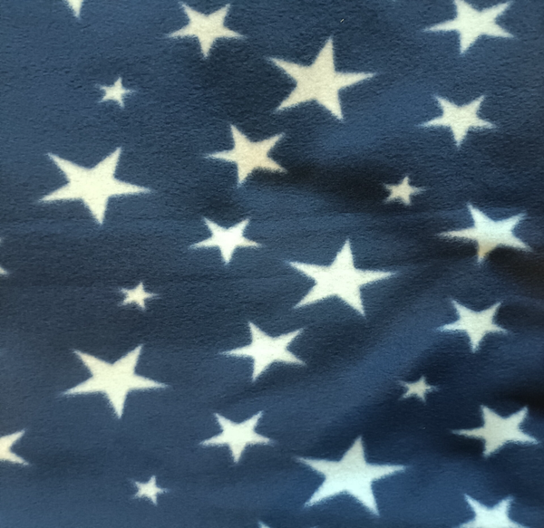 Stars Satin Lined Polar Fleece Dog Coat