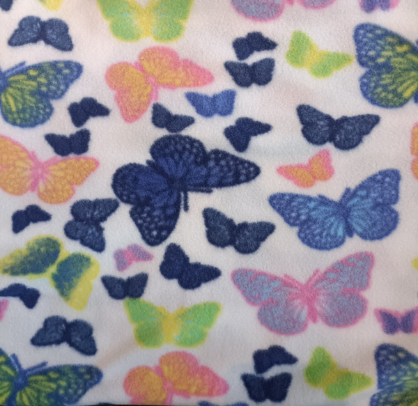 Butterflies Polar Fleece Reversible Dog Coat