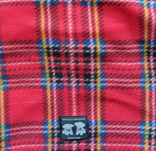 Tartan Satin Lined Polar Fleece Dog Coat