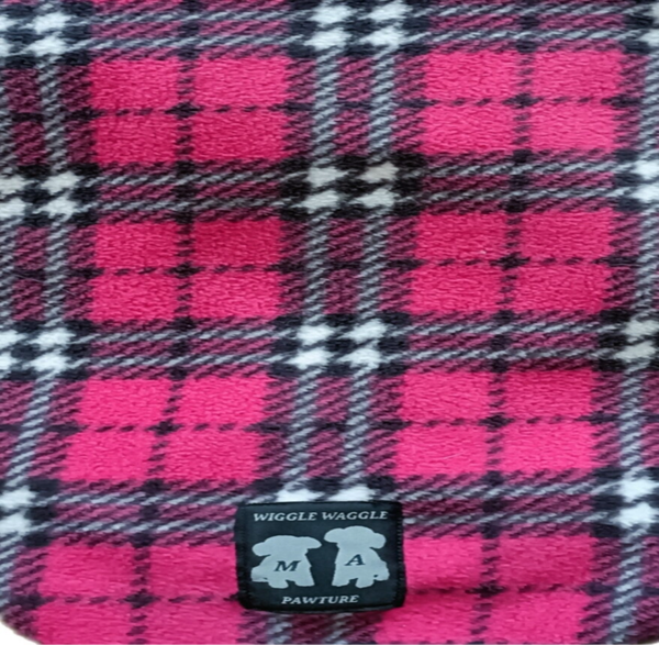 Tartan Polar Fleece Reversible Dog Coat
