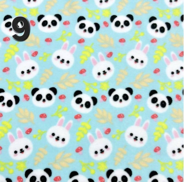 Pandas & Bunnies Satin Lined Polar Fleece Dog Suit